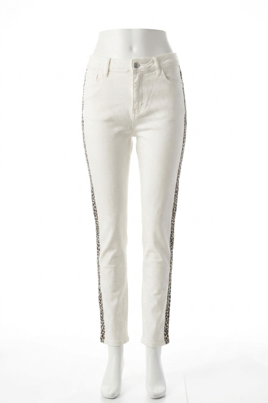 NEW UMGEE leopard pants in white